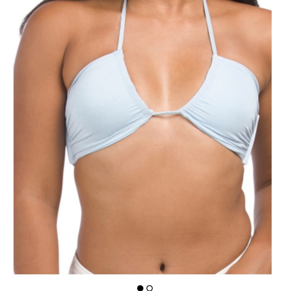 L**Space  Dawn Bikini Top Sky Blue